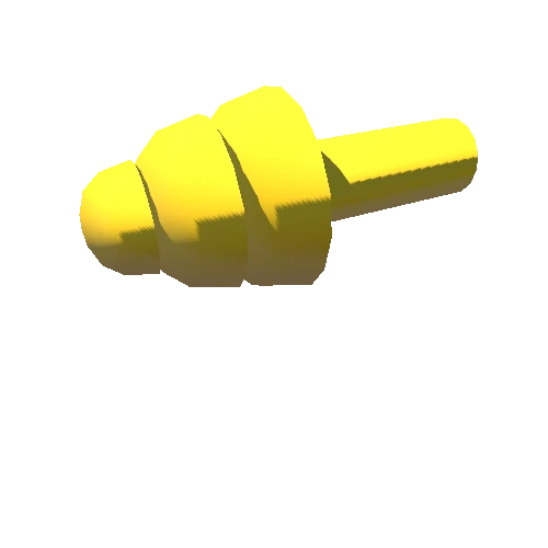 yellow earplug med poly